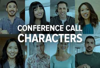 Conference call characters