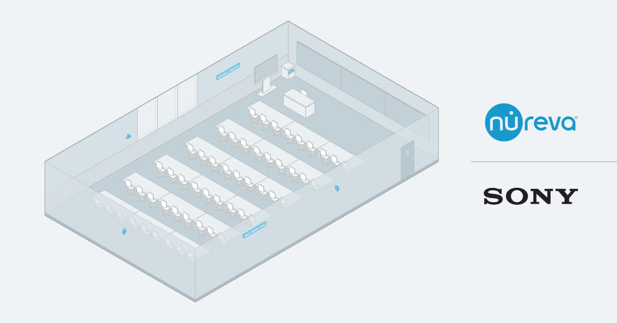 Nureva and Sony tiered classroom